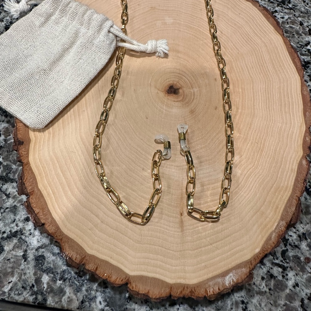 Gold Chain Necklace for Glasses